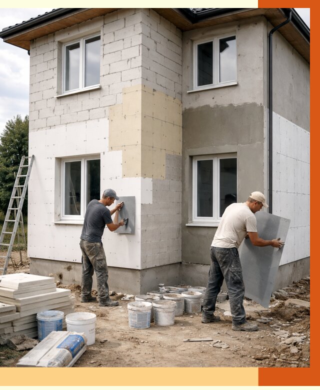 Утепление дома из газобетона в Сыктывкаре от 4331 руб./м² — заказать у ТепломастерСкт